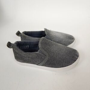 CAPELLI NEW YORK TODDLER TEXTURED CANVAS SLIP ON Size 9 gray FTB-1438